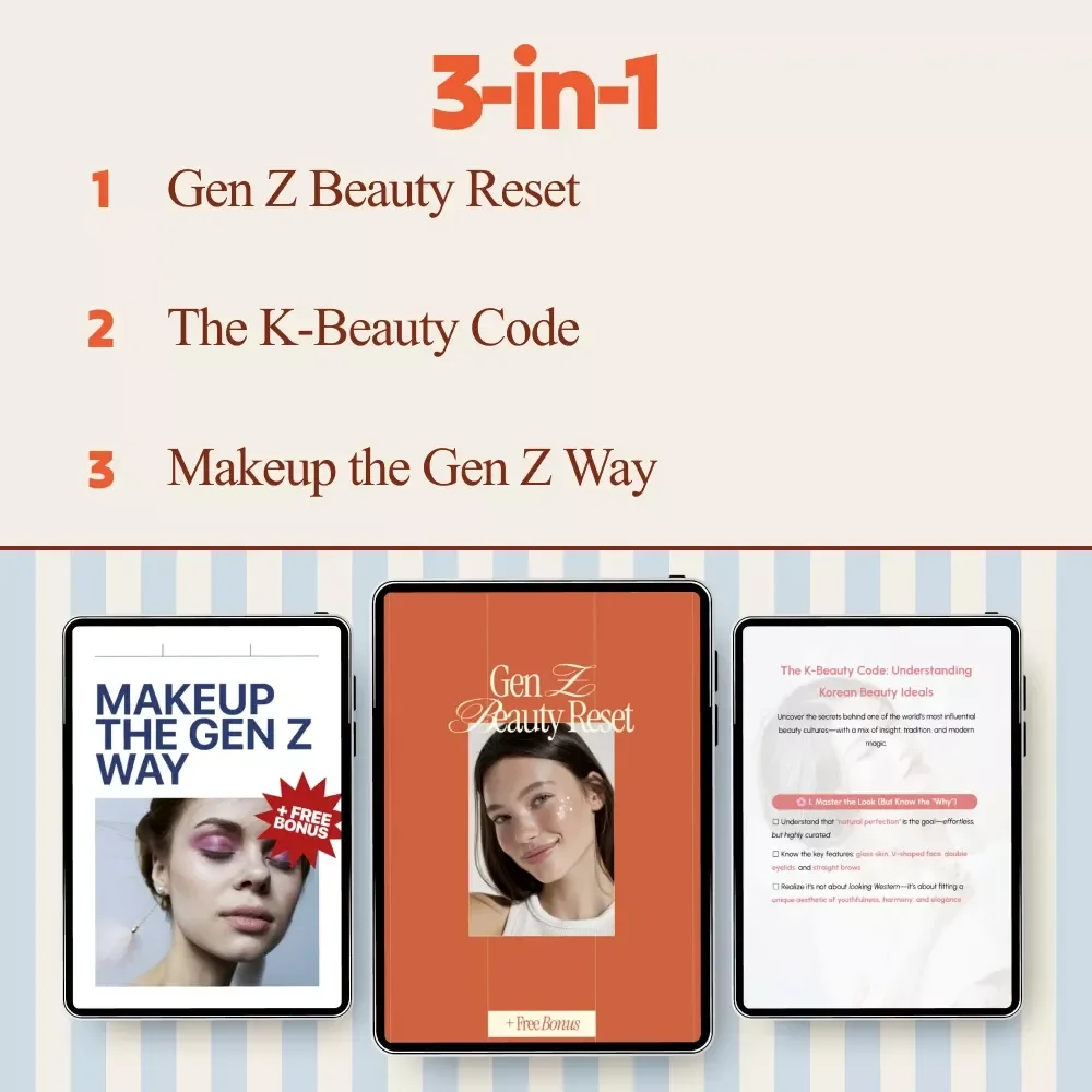Gen Z Beauty Trends Bundle | Gen Z Beauty Reset 3-in-1 Digital Guides