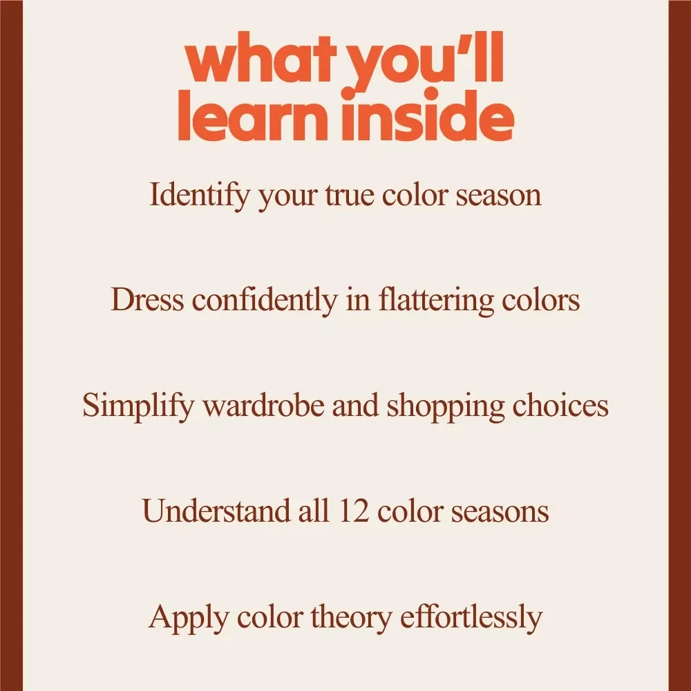 12-Season Color Mastery Blueprint | 12 season color analysis 4-in-1 Color Guide Bundle