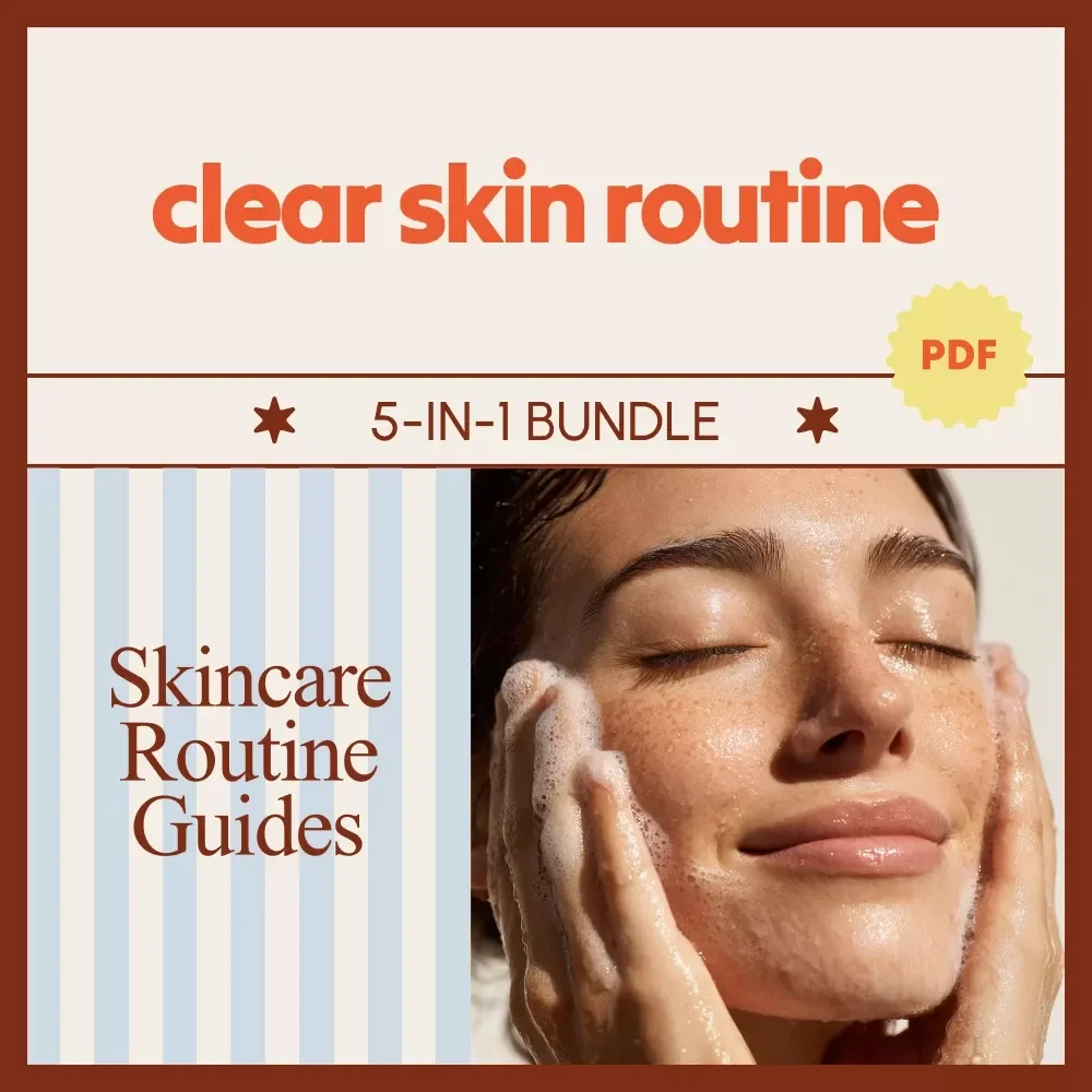 Clear Skin Routine Bundle | 5-in-1 clear skin skincare routine Guides