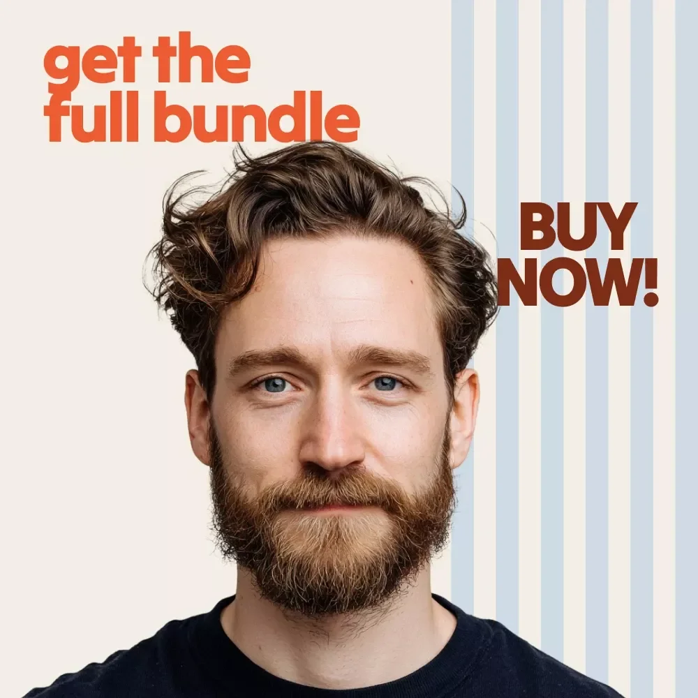 Beard Care Starter Pack | Glow Like a Gentleman | 3-in-1 Beard Care Routines