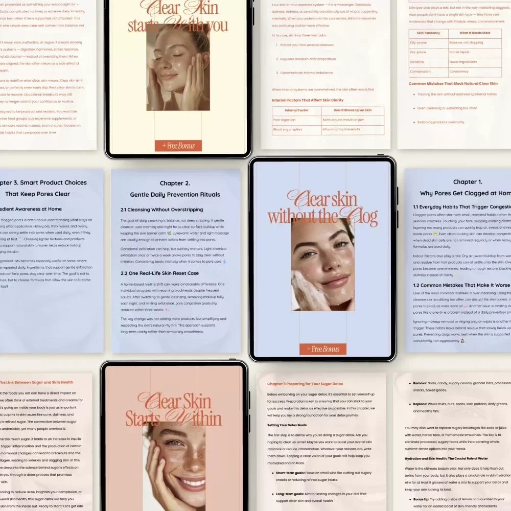 Clear Skin Routine Bundle | 5-in-1 clear skin skincare routine Guides