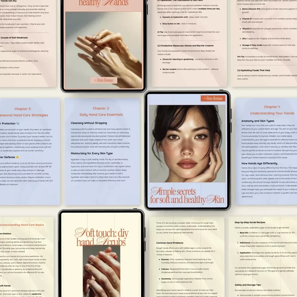 Hand Care Secrets Bundle – 5-in-1 Digital Guides with Hand Care Tips