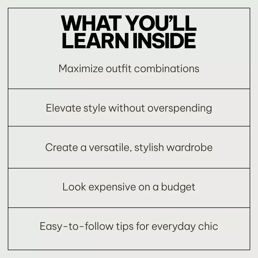 Budget Style Strategy Bundle for Everyday Looks - 5-in-1 Digital Download