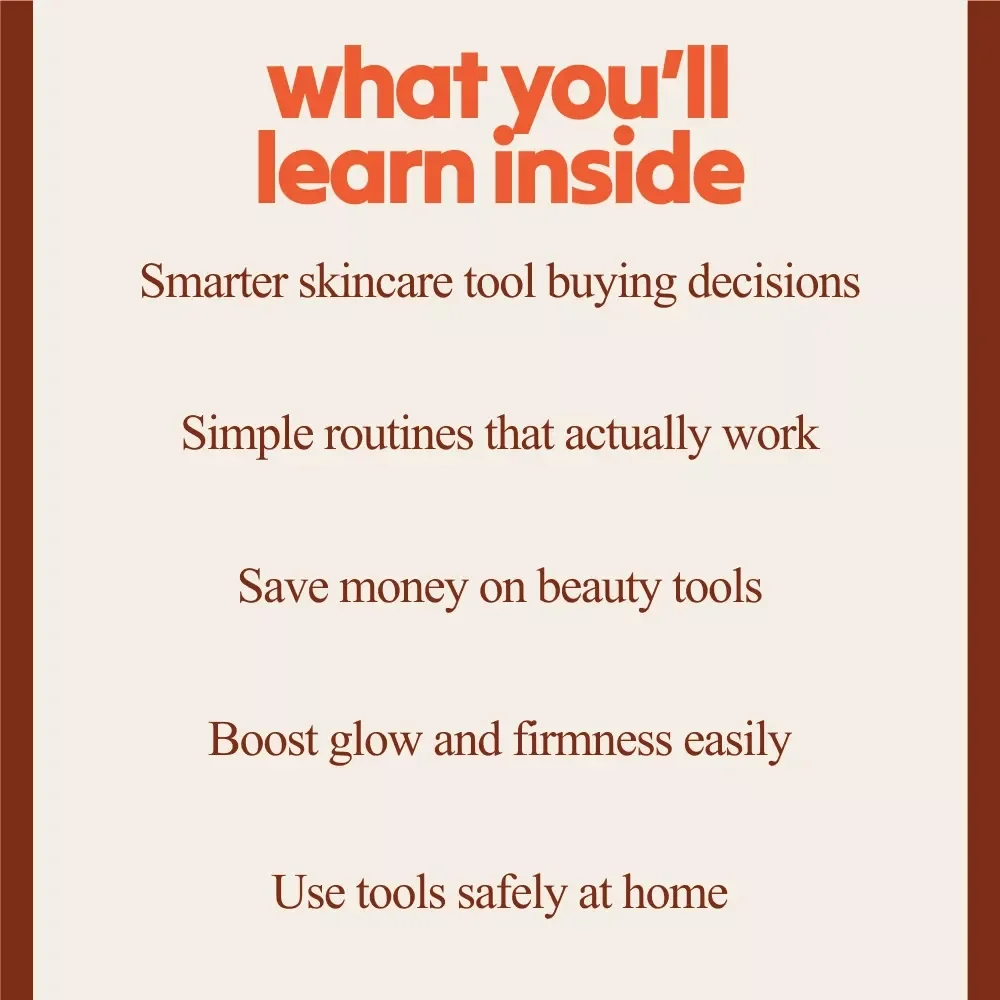 Skincare Tools Mastery Bundle | 5-in-1 Skincare Tools Guides Glam Tools Mastery, Beauty Tools Worth Buying, Gua Sha Tools for Body: Easy Checklist_compressed, Glow Gear, Essential Tools for Anti-Aging Skin
