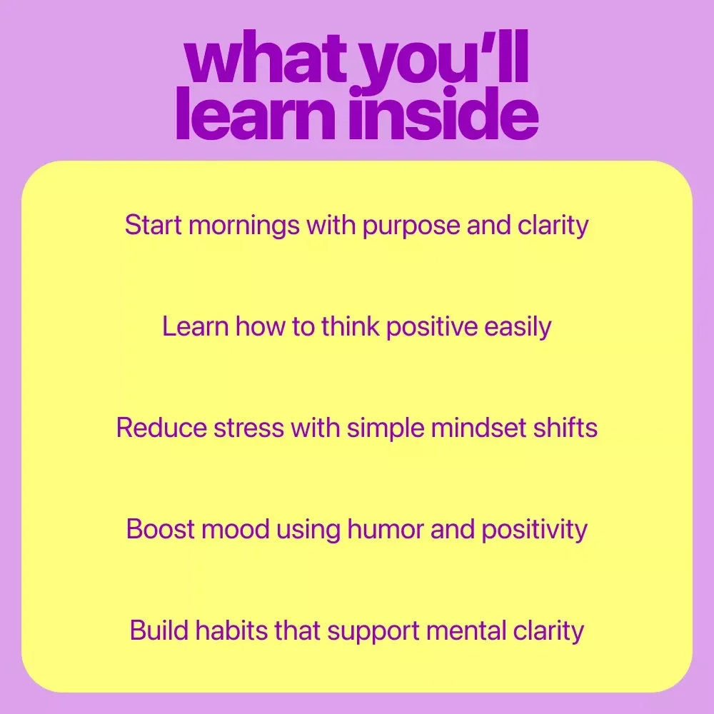 Clear Mind Toolkit for Positive Thinking | 3-in-1 Digital Bundle on how to think positive | Wake Up to Win: How to Start Your Day with Positivity and Purpose