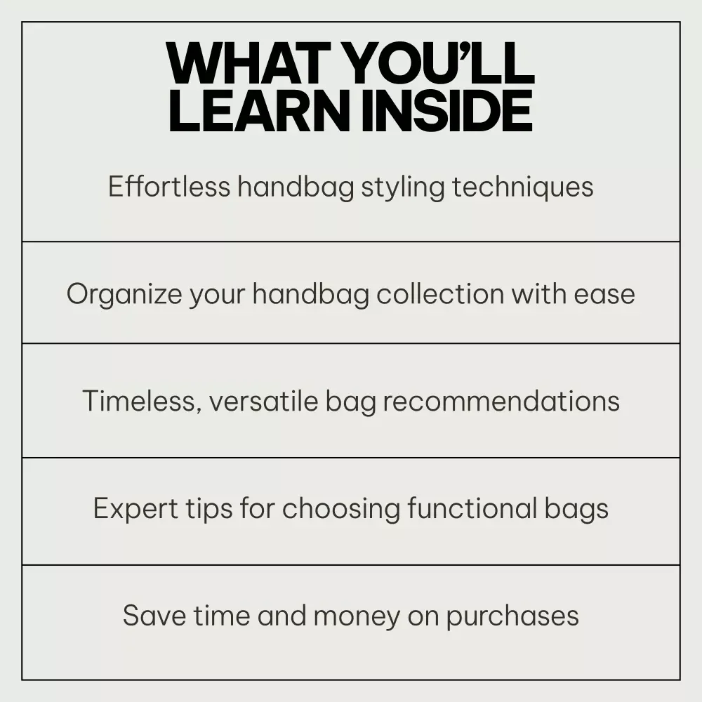 The Ultimate Must-Have Handbags Bundle: 3-in-1 Guide & Checklist