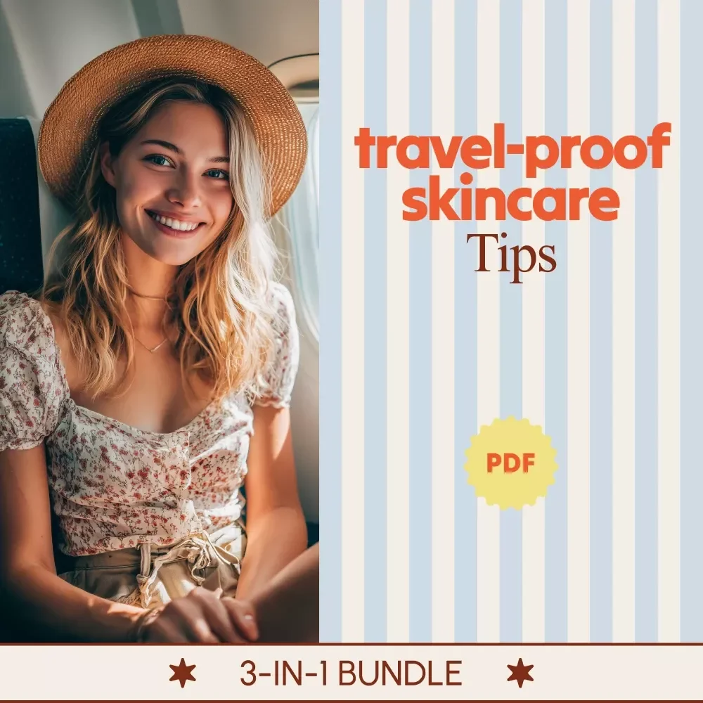 Travel-Proof Skincare Tips Bundle | 3-in-1 Travel Skincare Routine Digital Guides
