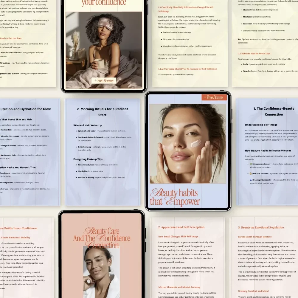 Confidence-Building Beauty Routines | 4-in-1 Care Bundle on how beauty care impacts self esteem