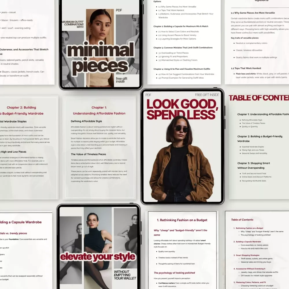 Budget Style Strategy Bundle for Everyday Looks - 5-in-1 Digital Download