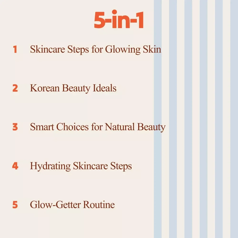 Smart Skincare Planning Bundle – 5-in-1 Digital Download, Steps for a Skincare Routine, K-Beauty Inspired Guides, Glow Routine eBooks & Checklists