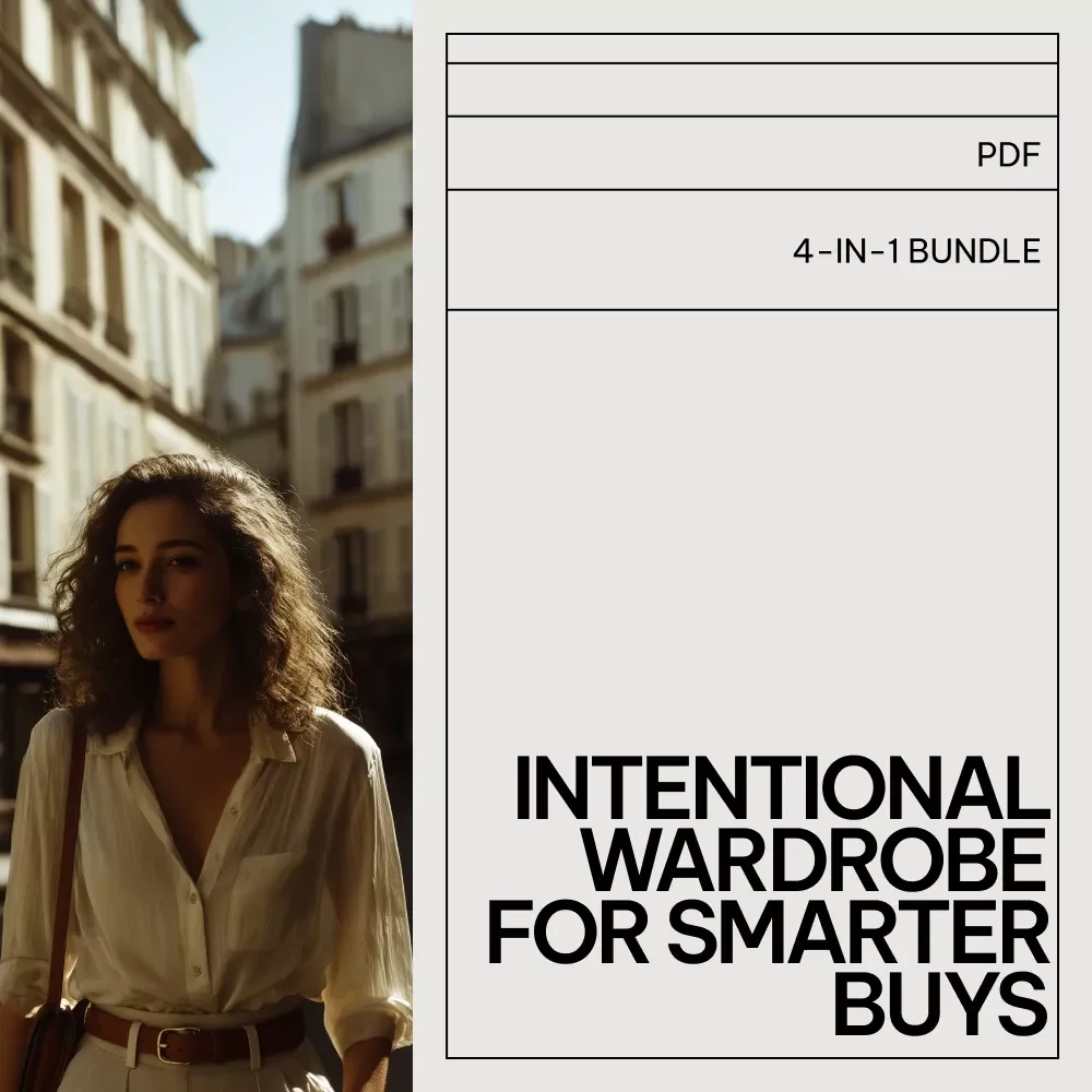 Intentional Wardrobe Toolkit for Smarter Buys – 4-in-1 Digital Bundle for Fashion Planning