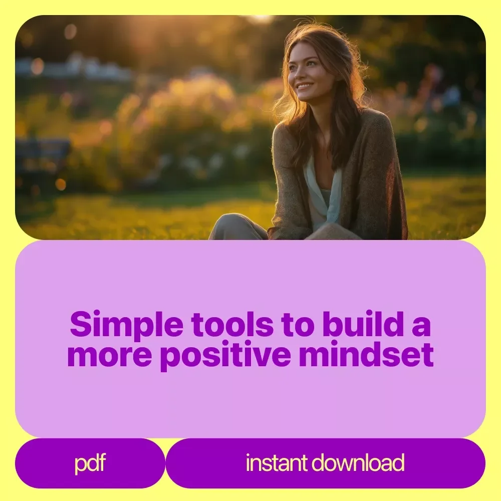 Shift Toward Optimism 3-in-1 Digital Bundle | How to Think More Positive | Bright Side Up: A Simple Guide to Thinking Positive Every Day