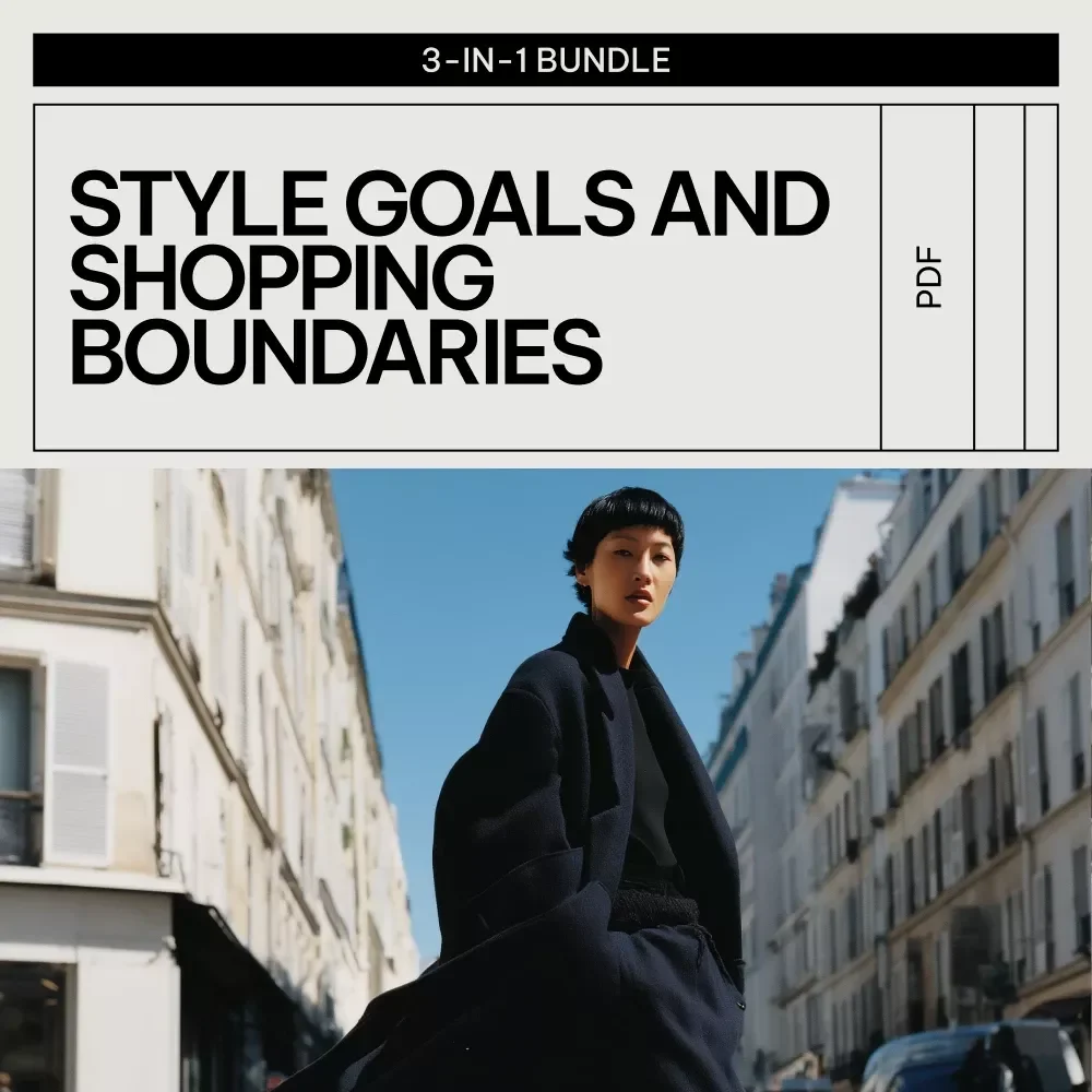 Style Goals and Shopping Boundaries Bundle - Mindful Fashion Guides and Checklists