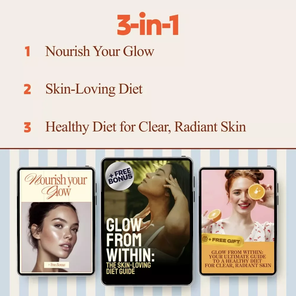 Skin-First Nutrition Bundle | Healthy Skin Diet Guides & eBooks for Clear, Radiant Glow