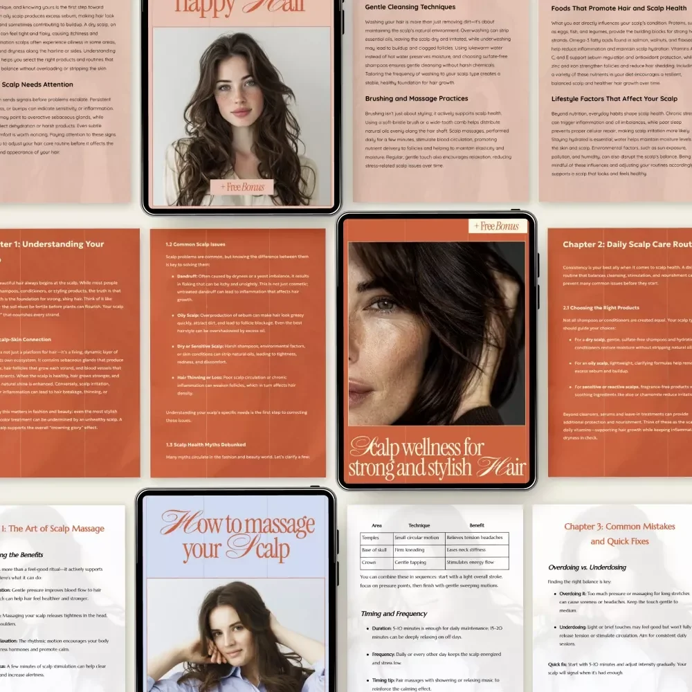 Haircare Routines for Healthy Scalp – 5-in-1 Guide Bundle for Scalp Health