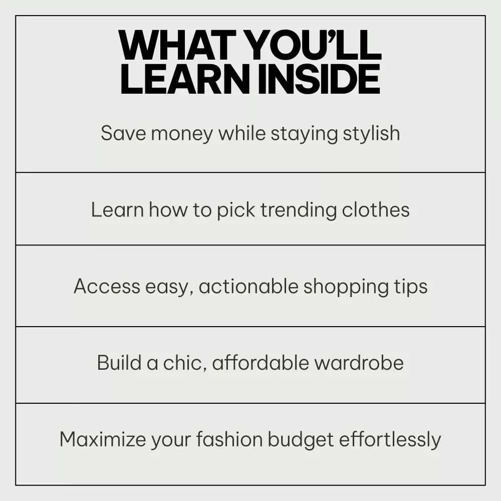Budget-Friendly Trend Picking System: 3-in-1 Bundle for Fashion Lovers