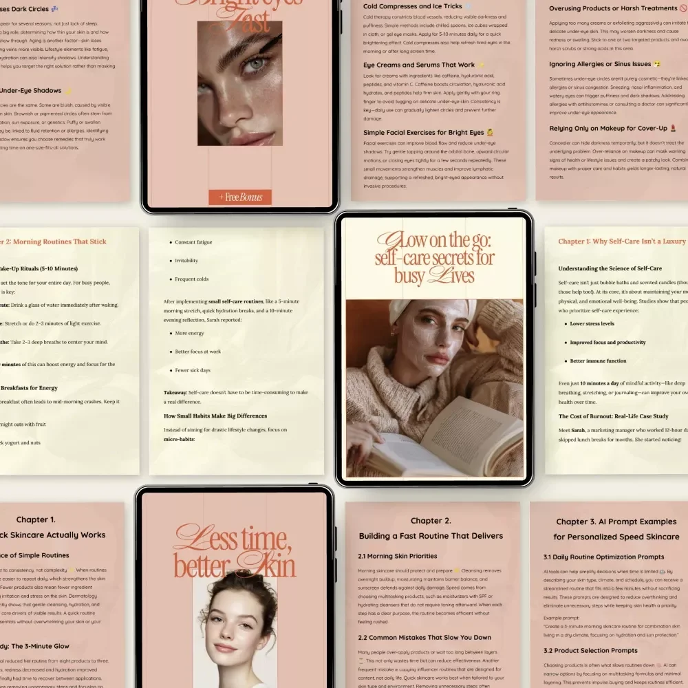 Quick Beauty Routines Secrets – 4-in-1 Bundle for Quick Skincare Routines