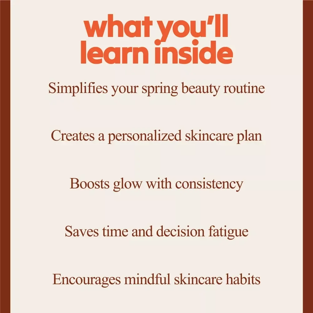 Spring Glow Skincare Rituals Pack – 3-in-1 Spring Beauty Routine Guides & Checklists