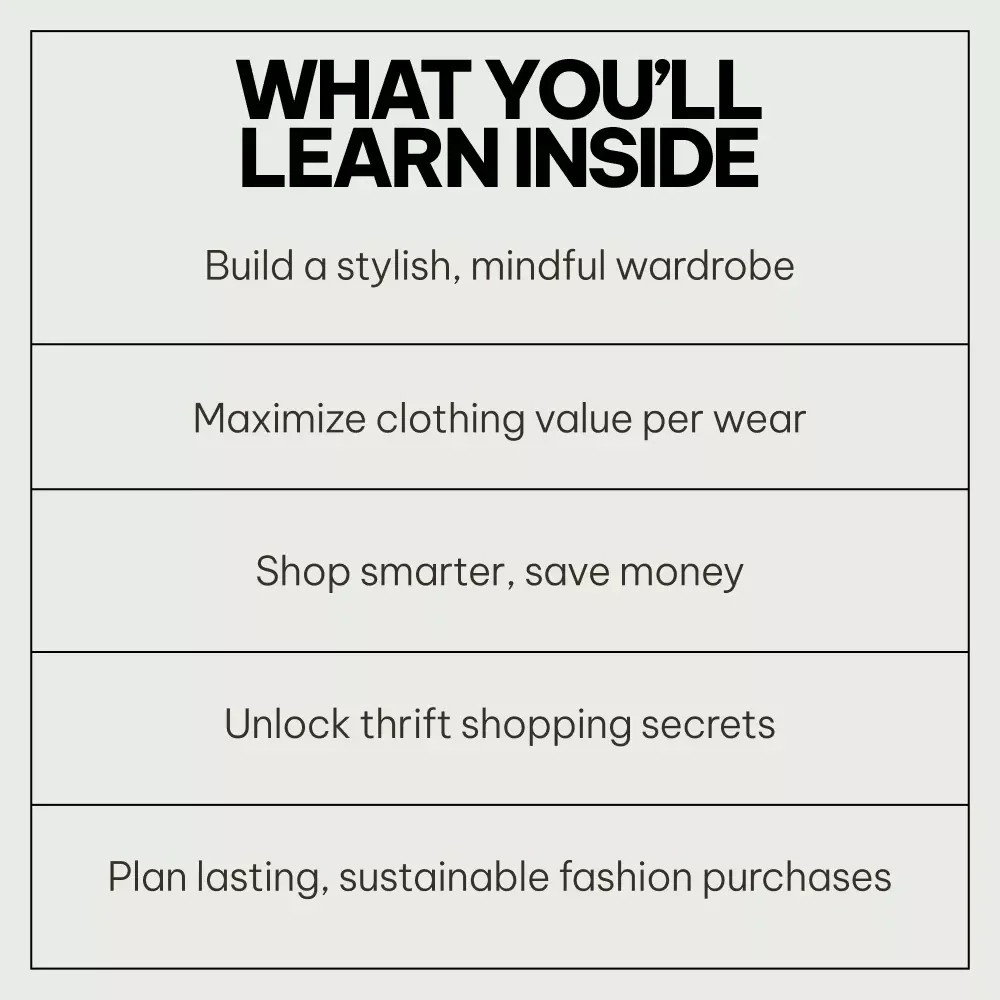 Affordable Slow Fashion Habits and Picks: 4-in-1 Bundle for Smart Shopping on a Budget