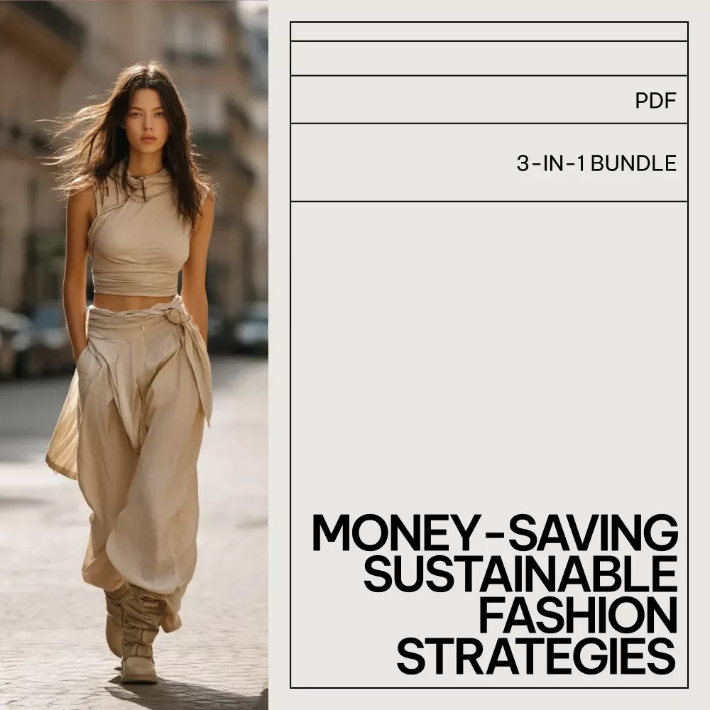 Money-Saving Sustainable Fashion Strategies: 3-in-1 Bundle of Guides, eBooks, & Checklists