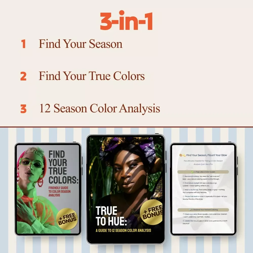 12-Season Color Mastery Blueprint | 12 season color analysis 4-in-1 Color Guide Bundle