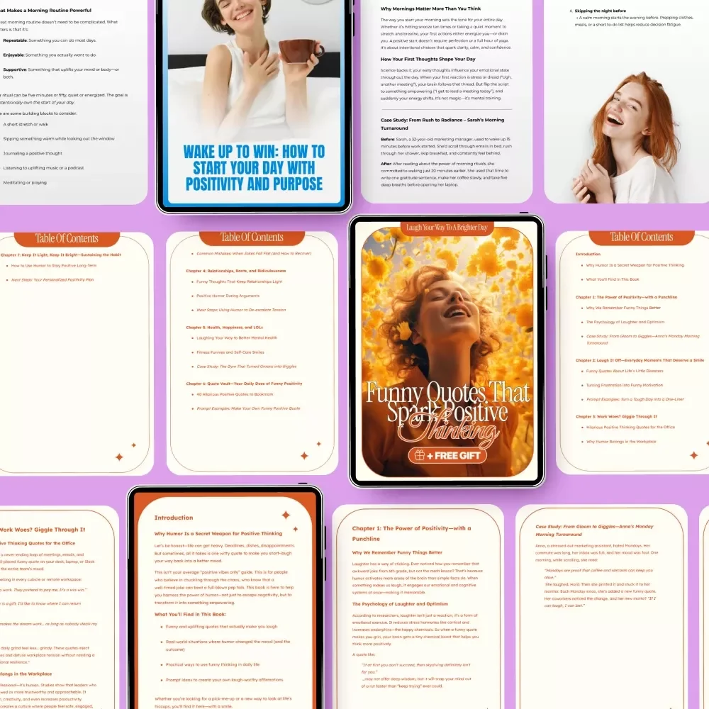 Clear Mind Toolkit for Positive Thinking | 3-in-1 Digital Bundle on how to think positive | Wake Up to Win: How to Start Your Day with Positivity and Purpose