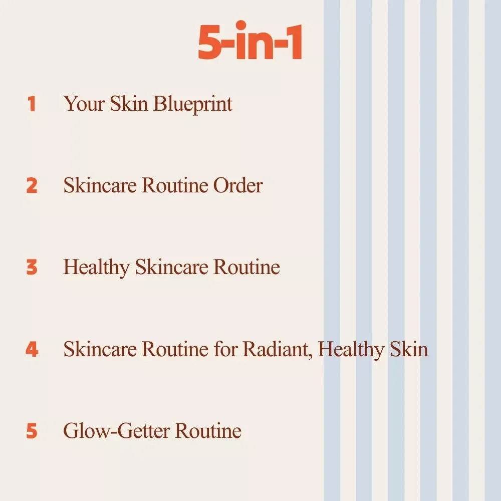 Skincare Routines Pack to Master Each Step | 5-in-1 multi-step skincare routine