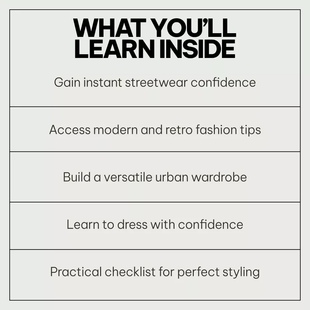 Streetwear Style Rules Bundle: 4-in-1 eBooks, Guides & Checklists for Urban Fashion Enthusiasts