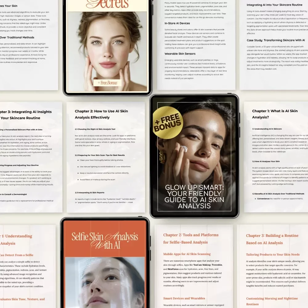 AI-Powered Skin Analysis Bundle | 5-in-1 ai skin analysis Guides, eBooks & Checklists