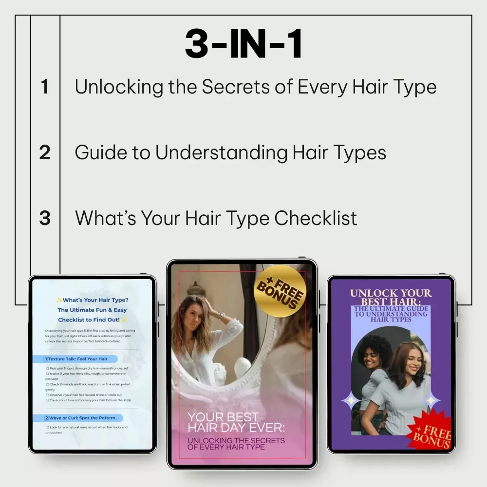 A Clear Toolkit for Finding Your Hair Type: 3-in-1 Digital Bundle