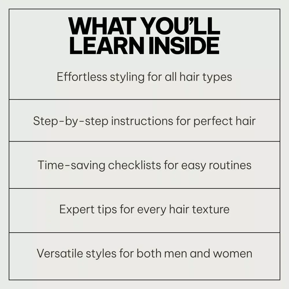 Long Hair Routine Toolkit for Daily Styling - 10 in 1 Digital Guide & Checklist Bundle