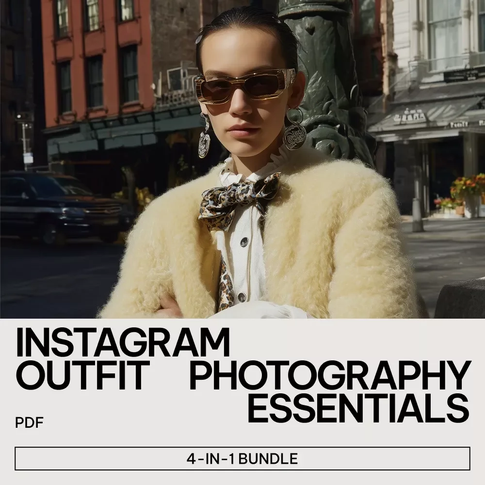 Instagram Outfit Photography Essentials 4-in-1 Digital Download Bundle