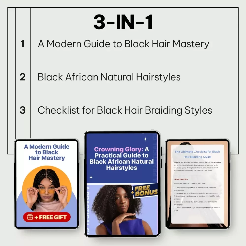 Timeless Natural Hair Inspiration Bundle: Crowning Glory, Black Hair Mastery & Braiding Guide