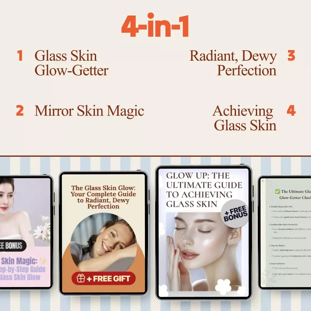 Glass Skin Perfection Bundle | 4-in-1 glass skin Digital Download – Glow Guides, eBooks & Checklists