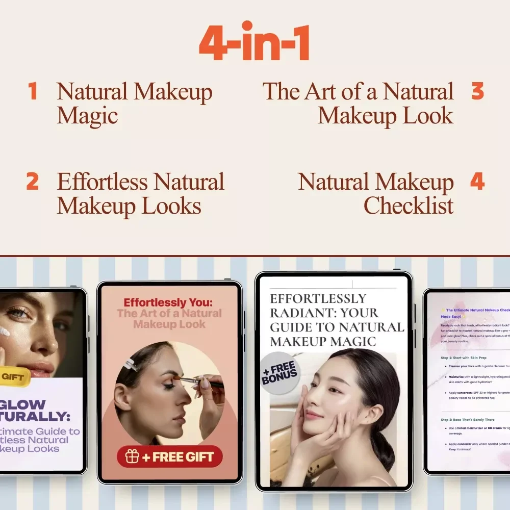 Natural Makeup System Pack | 4-in-1 Digital Bundle for Effortless Glow