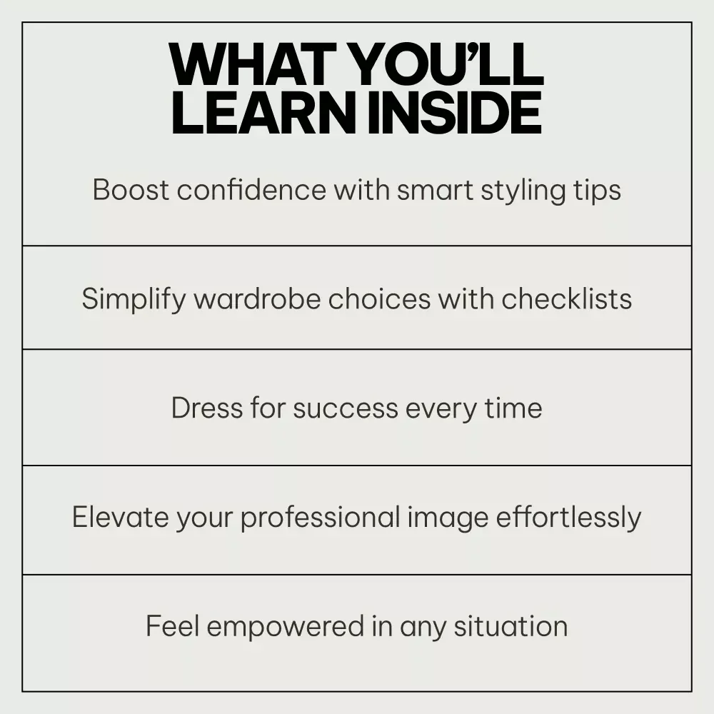 Power Dressing Playbook Bundle: Confidence, Style, and Power Dressing Tips