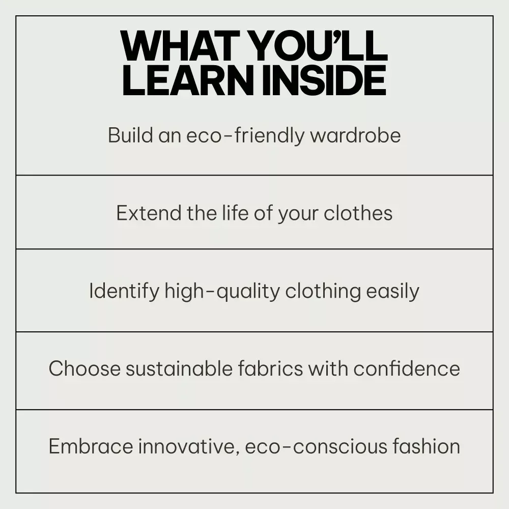 The Most Earth-Friendly Fabric Essentials Pack: Sustainable Fashion Guides & Checklists