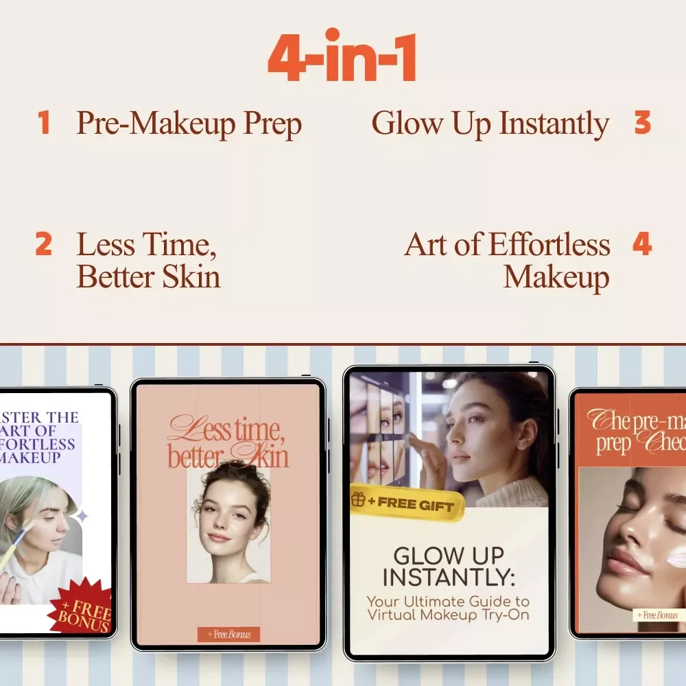 Low-Effort Makeup Secrets Pack | Simple Makeup Ideas 4-in-1 Digital Beauty Bundle