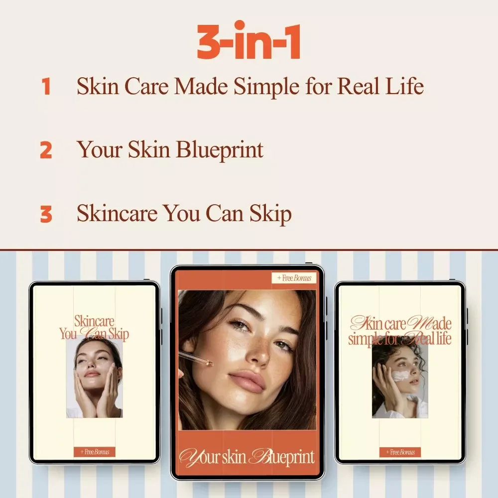 Skincare Simplification Secrets Pack | 3-in-1 Bundle + What Skincare Steps to Skip