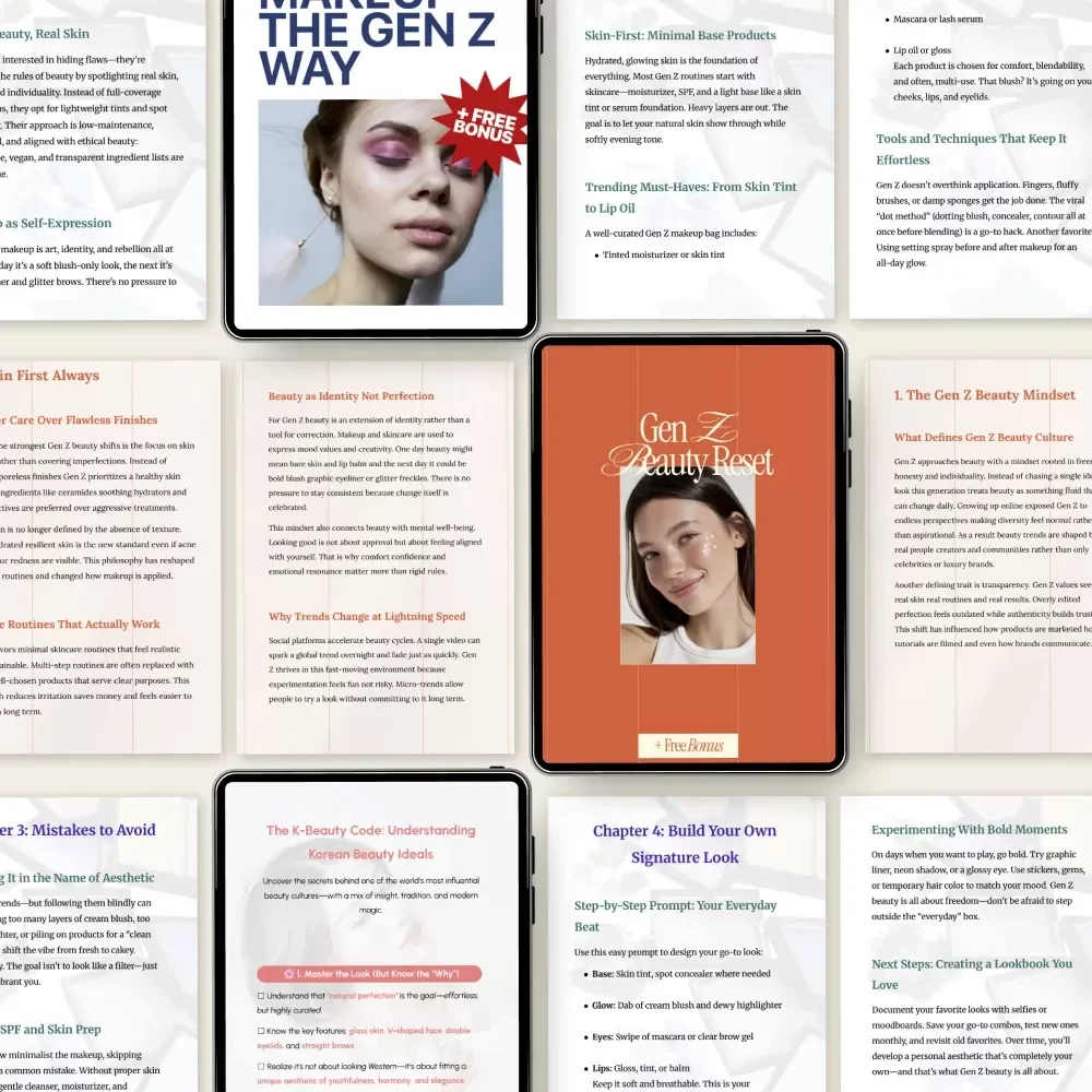 Gen Z Beauty Trends Bundle | Gen Z Beauty Reset 3-in-1 Digital Guides