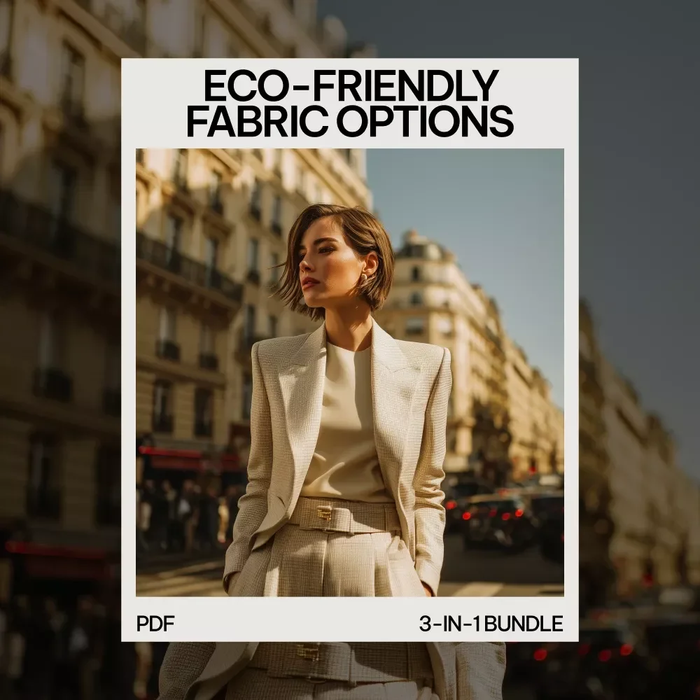 Eco-Friendly Fabric Options Bundle: 3-in-1 Guide for Sustainable Fashion Lovers