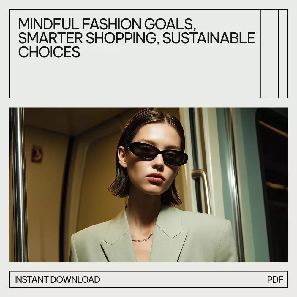 Style Goals and Shopping Boundaries Bundle - Mindful Fashion Guides and Checklists