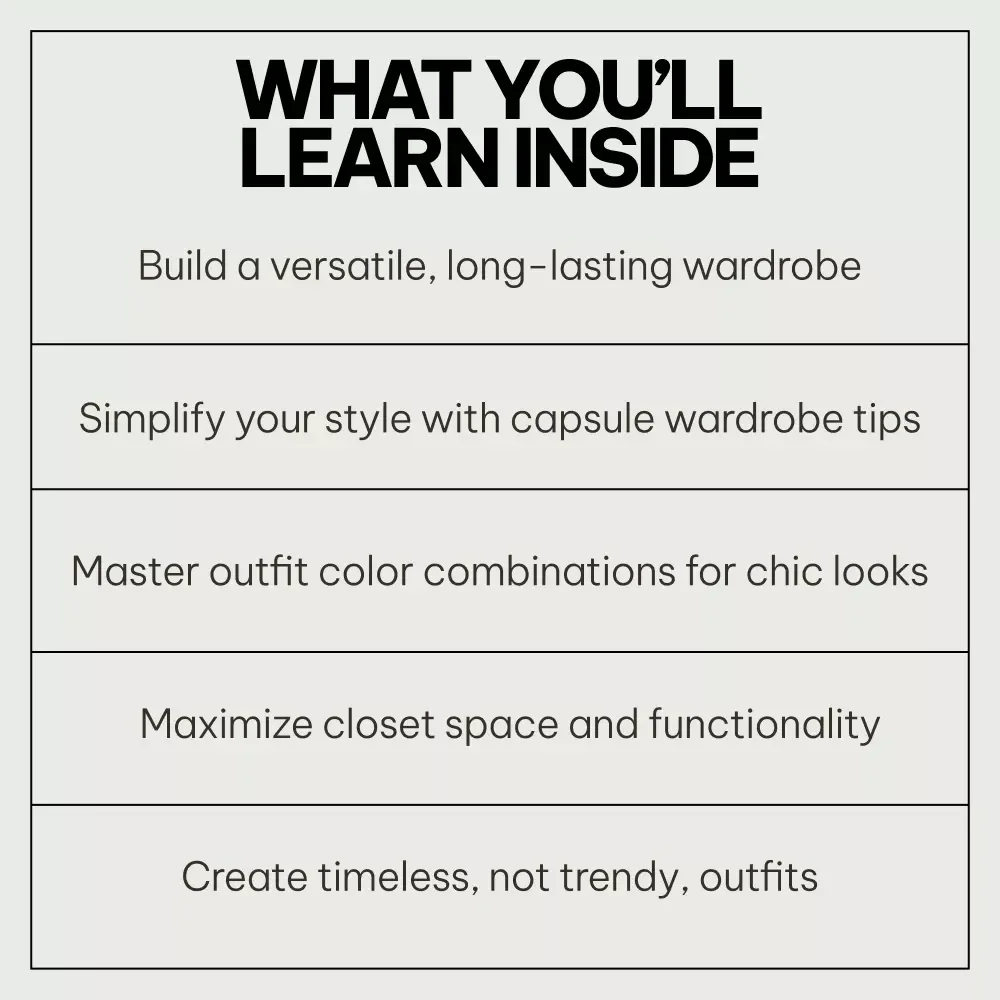Timeless Looks That Never Fade: 5-in-1 Wardrobe Essentials Bundle for Men & Women