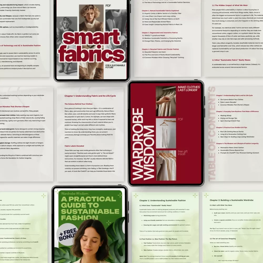 The Most Earth-Friendly Fabric Essentials Pack: Sustainable Fashion Guides & Checklists