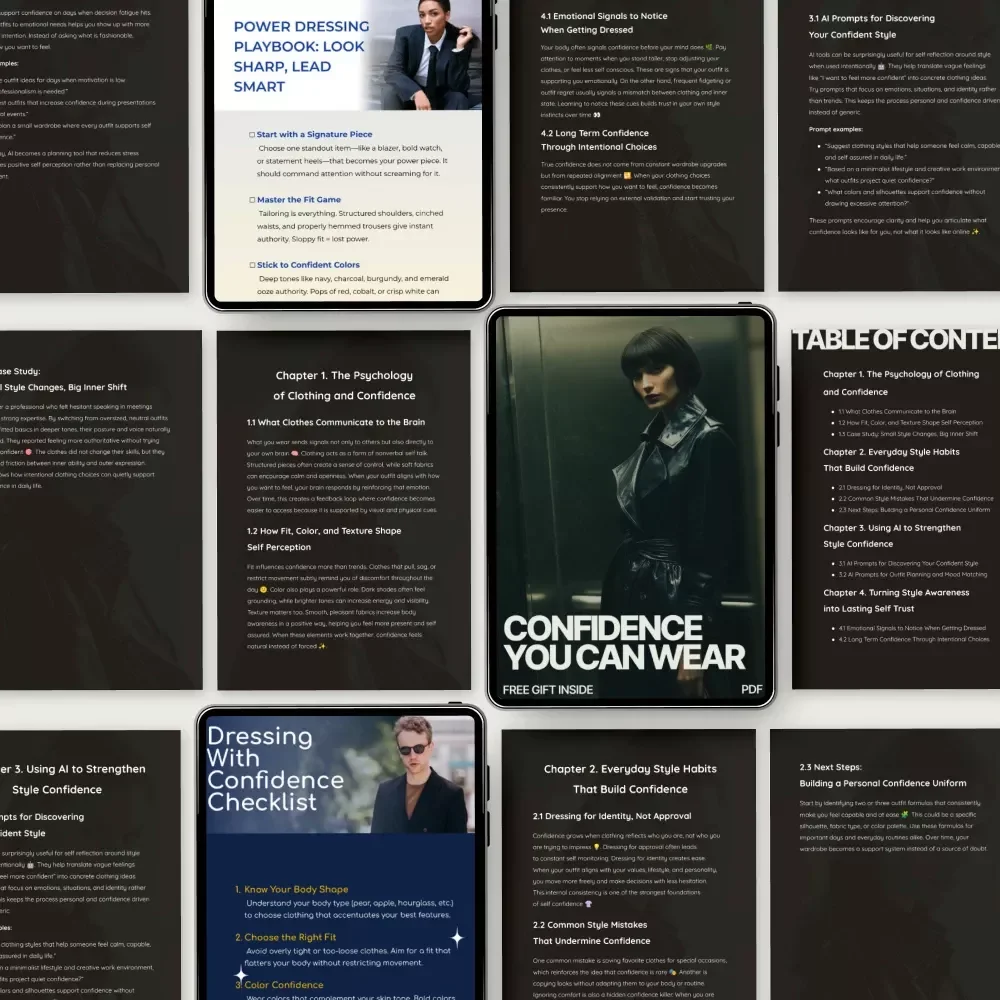 Power Dressing Playbook Bundle: Confidence, Style, and Power Dressing Tips