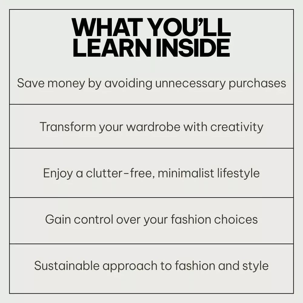 No-Buy Year Wardrobe Discipline Toolkit | 3-in-1 Digital Bundle for Fashion Enthusiasts