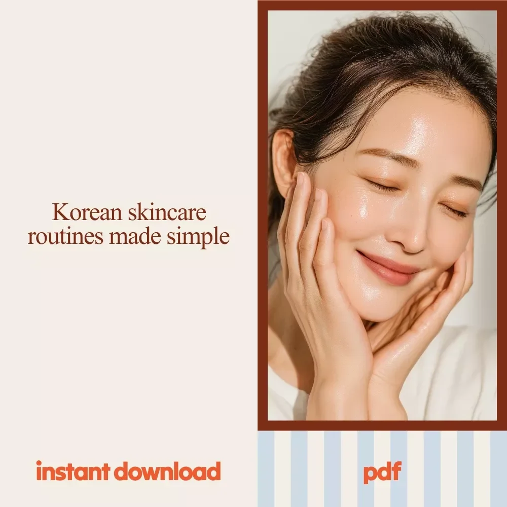 Korean Skincare Secrets Pack – 10-in-1 Digital Bundle | korean skincare Guides, Checklists & eBooks for Glass Skin Glow
