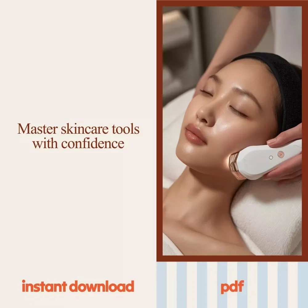 Skincare Tools Mastery Bundle | 5-in-1 Skincare Tools Guides Glam Tools Mastery, Beauty Tools Worth Buying, Gua Sha Tools for Body: Easy Checklist_compressed, Glow Gear, Essential Tools for Anti-Aging Skin