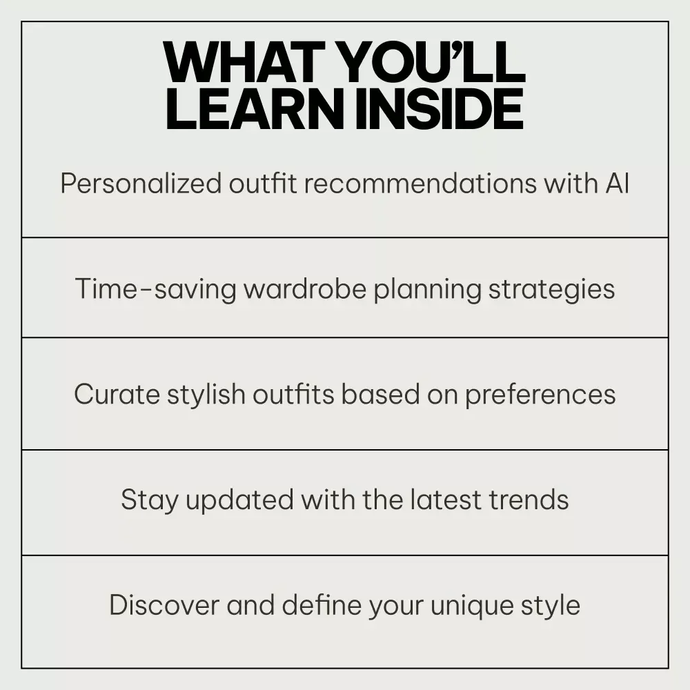 AI Tools Pack for Daily Outfit Ideas: 5-in-1 Bundle for Fashion Inspiration