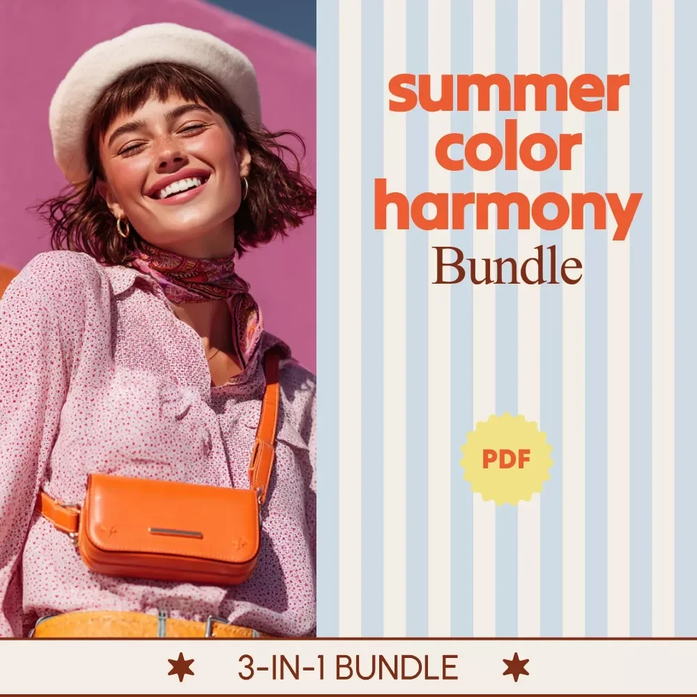 Summer Color Harmony Bundle | summer season colors 3-in-1 Digital Guides